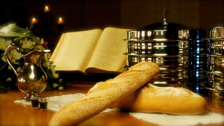 bread, wine, church